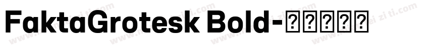 FaktaGrotesk Bold字体转换